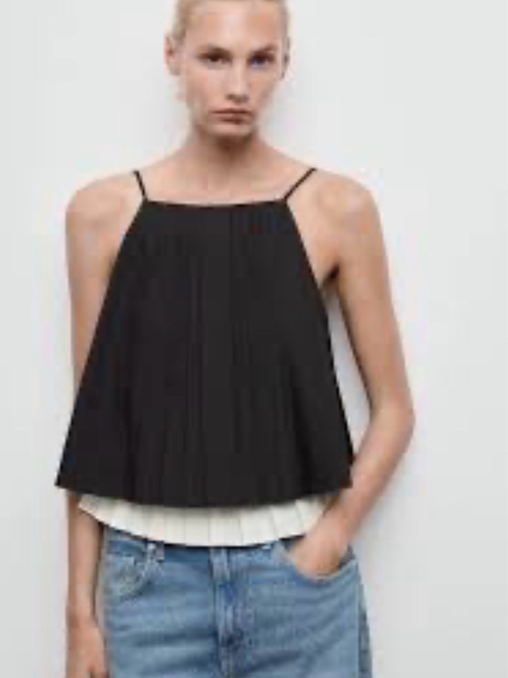 🌼 Mango - Women's PLEATED COMBINED TOP